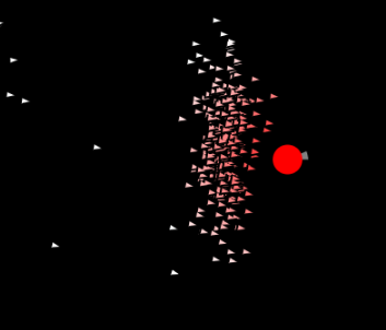 Genetic Learning: Smart Rockets